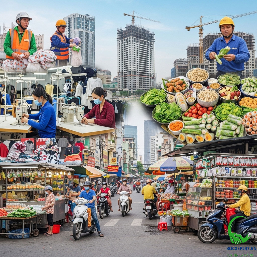 Ứng dụng của dịch vụ bốc xếp hàng hóa